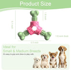 Puppy Chew Toys for Teething, Indestructible Dog Chew Toys for Aggressive Chewers - Small & Medium Breeds, Rubber Dog Bone Toy, Tough Puppy Toys to Keep Them Busy and Relieve Anxiety