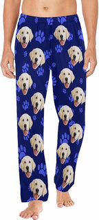 MyPupSocks Customized Face Pajamas Pants Photo Pajama Bottoms for Men S-XXL