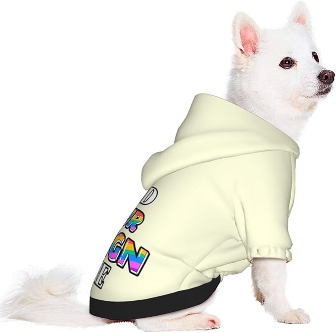 Dog Hoodie Design Your Own Personalized Pet Hoodies Small Pets Wear Shirt Customized Dog Clothes Custom Hooded Sweatshirt Pullover Text Image Dogs Puppy Cat and Kitten, Light Yellow, XL,