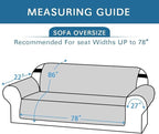 H.VERSAILTEX Reversible Sofa Slipcover Furniture Protector Water Resistant 2" Elastic Straps Sofa Cover Couch Covers Pets Kids Fit Sitting Width Up to 78" (Oversized Sofa: 86" x 132", Navy/Beige)