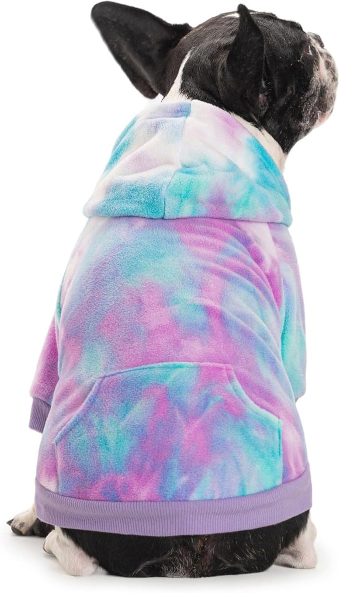 French Bulldog Clothes Dog Hoodie Sweatshirts with Pockets for Small Dogs Puppy Chihuahua Coat Clothing Pet Cat Hoodie Fleece Dog Sweaters Costume