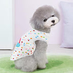 4Pcs Cat and Dog Shirts - Polka Dot Vest, Stripe Sleeveless T-Shirt, Pet Soft Breathable Clothes for Small Medium Puppy Kitten M