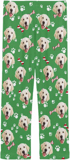 MyPupSocks Custom Pet Face Pajamas Pants Photo Pajama Bottoms for Men S-XXL
