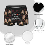 Personalized Underwear for Men with Face Custom Face Boxers Customized Boxer Briefs Funny Gifts for Him Husband Boyfriend