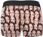 M YESCUSTOM Custom Faces Funny Short Briefs Gift for Husband Underwear