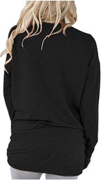Akihoo Womens Casual Long Sleeve Tunic Tops Crew Neck Shirt Blouses