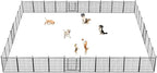 Dog Playpen 32 inch 36 Panels Indoor Outdoor Dog Pen for Medium/Small Dogs Heavy Duty Metal Dog Fence Outdoor for Yard, Puppy Playpen with Door Portable Pet Fence for RV Camping Yard