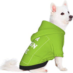 Dog Clothes, Custom Dog Hooded Sweatshirt, Personalized Pet Costume Robe Shirt with Text/Image/Club Name/Pet Shop Logo for Small Medium Large Dogs and Cats, GrassGreen, XXS
