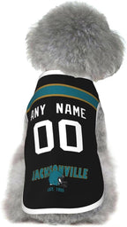 Jacksonville Dog Clothes Jersey Pet Jersey Customized Any Name & Number S-5XL for Small Middle and Big Dogs