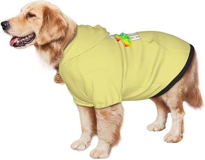 Personalized Pet Sweatshirt, Custom Dog Hooded with Pocket, Customize Hoodies for Dogs, Puppy, S, Indigo-Blue