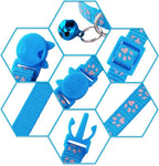 Breakaway Kitten Collar with Bells, [2 Pack] Light Blue Break Away Cat Collar with Bells, Reflective Cat Collar for Boy Cats Kitty