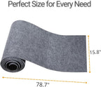 SAVUK Cat Scratching Mat for Couch Furniture Protective Cover Anti-Fall Climbing Claw Corner Wall Mat Self-Adhesive Cuttable Easy to Clean Replacement Carpet Rug (Grey, 15.8" x 78.7")
