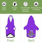 Custom Dog Hoodie for Small Pets, Personalized Photo Text Pet Warm Pullover Sweatshirt with Name Number, Customized Gifts Soft Hooded Cats Kitten Clothes, Blue Violet, M,