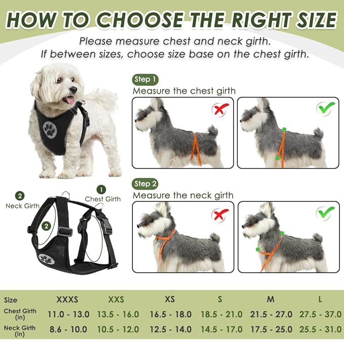 SlowTon Dog Seat Belt Harness for Car, Dog Car Harness Adjustable Mesh Breathable & Dog Seatbelt Safety Tether with Elastic Bungee for Small Medium Large Pets(Black, Double Clip, M)