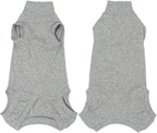Sphynx Cat Clothes Sleeveless Bodysuit Elastic Hairless Cat Pajamas Pet Clothes Cat Surgery Recovery Suit for Cats Dogs After Surgery Wear Suit (Grey, X-Small (2-3 lbs))