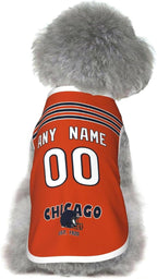 Chicago Dog Clothes Jersey Pet Jersey Customized Any Name & Number S-5XL for Small Middle and Big Dogs