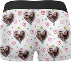 M YESCUSTOM Custom Faces Funny Short Briefs Gift for Husband Underwear