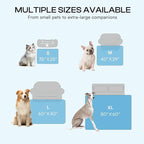Luciphia Premium Cooling Dog Blanket Washable Q-MAX>0.5 Small Medium Large Pet Mat Puppy Cat Self-Cooling Soft Breathable Calming Throw for Sofa Crate Bed (Light Grey,29x40 inches)