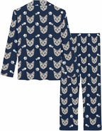 MyPupSocks Custom Face Pajamas for Women Set, Personalized Photo Long Sleepwear XS-XXL