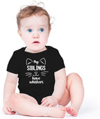 AW Fashions My Siblings Have Whiskers Baby Bodysuit Funny Cute Infant Outfit Romper Clothing Boys Girls