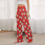 Artsadd Personalized Christmas Pajama Pants Socks for Men Custom Photo Pajama Bottoms for Men S-XXL