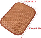 2 Pack Cat Cooling Mat Self Cool Pad Seats Summer Bamboo Rattan Woven Sleeping Rest Mats for Pets Puppy Dog Kitty Kennels Crates Guinea Pig Hamster Rabbit 35x50cm