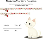 2 Pack Cute Cat Collars - Cartoon Bee Ladybug Breakaway Cat Collar with Bell & Matching Pendant, Adjustable Spring Summer Kitten Collars for Boy Girl Cats