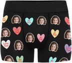M YESCUSTOM Custom Boxers Briefs for Men Personalized Boxers with Face Mens Funny Underwear with Photo XS-5XL
