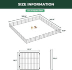 FXW MiniPaws Unleashed Dog Playpen, Expandable & Portable Design for Yard, RV Camping and Indoor Use, for Puppies and Small Dogs, 20-inch 32 Panels