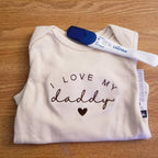 COUPLEHOODIES Personalized Baby Onesie Bodysuit – Custom Embroidery Gift for Pregnancy Reveal Baby Shower or First Grandchild