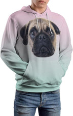 Artsadd Custom Face Unisex athletic Pockets Sweatshirt Loose Hoodie Custom Christmas Long Sleeve Sweatshirt Hooded Pullover