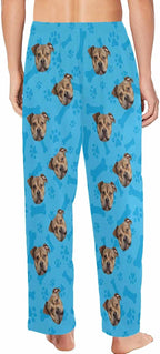 MyPupSocks Custom Pet Face Pajamas Pants Photo Pajama Bottoms for Men S-XXL
