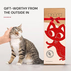 7 Ruby Road Large Cat Scratcher Wall Mounted - Refillable Sisal Scratch Pad - Cute Scratching Post for Indoor Cats and Kitten - Tall Vertical Mount - Modern Wooden Cat Wall Furniture and Scratchers