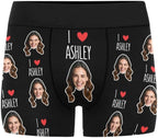 M YESCUSTOM Custom Boxers Briefs for Men Personalized Boxers with Face Mens Funny Underwear with Photo XS-5XL