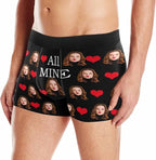 M YESCUSTOM Custom Faces Funny Short Briefs Gift for Husband Underwear