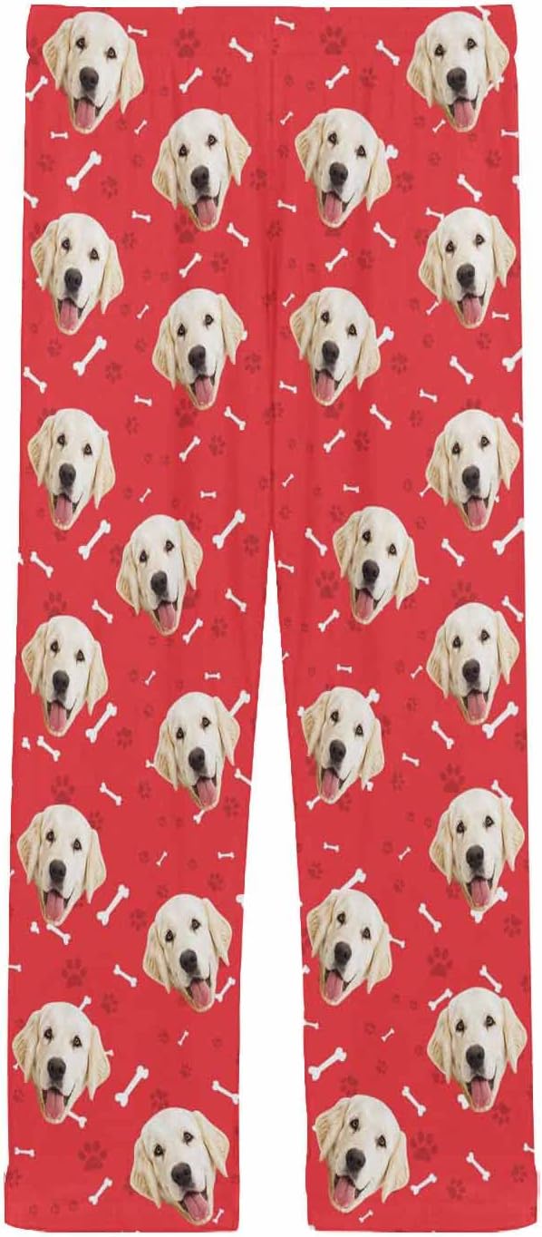 MyPupSocks Personalized Face Pajamas Pants Photo Pajama Bottoms for Men S-XXL
