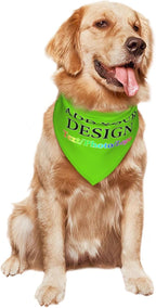 Customize Pet Scarfs Custom Dog Bandana Add Your Photo Name Text Image Personalized Triangular Head Scarf for Small Medium Large Dogs Cats Pets, DeepPink