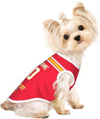Kansas Dog Clothes Jersey Pet Jersey Customized Any Name & Number S-5XL for Small Middle and Big Dogs
