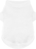 Cozy and Functional Dog Shirts for Small Puppies: Stretchable White Attire with Easy-On Design, Ideal for Chihuahuas and Yorkies - Enhance Comfort and Playfulness on Chill Days XX-Large