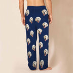 MyPupSocks Custom Pajama Pants for Pet Lover, Personalized Photo Face Printed Pajama Bottoms Sleepwear with Pockets