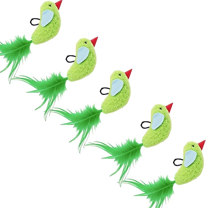 5-Piece Flying Bird Cat Teaser Toys Door-Mounted Interactive cat Toy Accessory Electric Interactive cat Toy Accessory