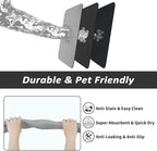 Dog Food Mat - Absorbent Cat Mat for Food and Water, No Stains Pet Feeding Bowl Mat, Easy to Clean Pet Placemats, Quick Dry Dog Water Dispenser Mat for Messy Drinkers | Grey 16"x 24"