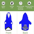 Custom Dog Hoodie, Personalized Dog Sweatshirt, Dog Clothes for Small Dogs Customizable, Blue, XS, Ropa para Perros Pequeños, Customized Pets Puppy Clothes, Personalized Gifts