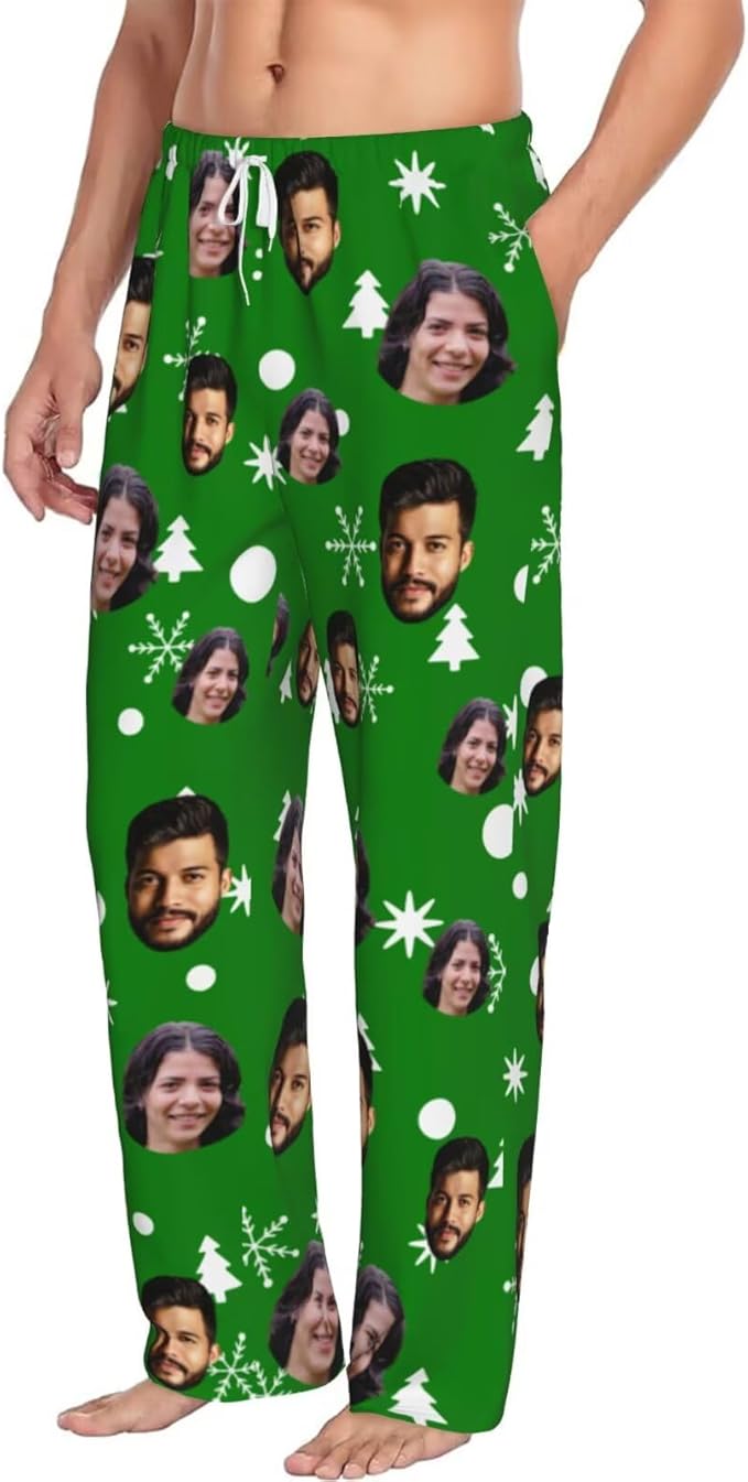 Custom Pajama Pants Personalized Pajama Bottoms With Photo Customizable Pajama For Men Women Add Your Design