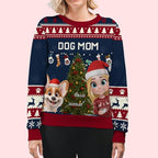 Wrappiness A Girl And Her Dog Christmas Sweatshirt - Cozy Unisex Fit Custom Shirt - Cute for Women Pet Lovers