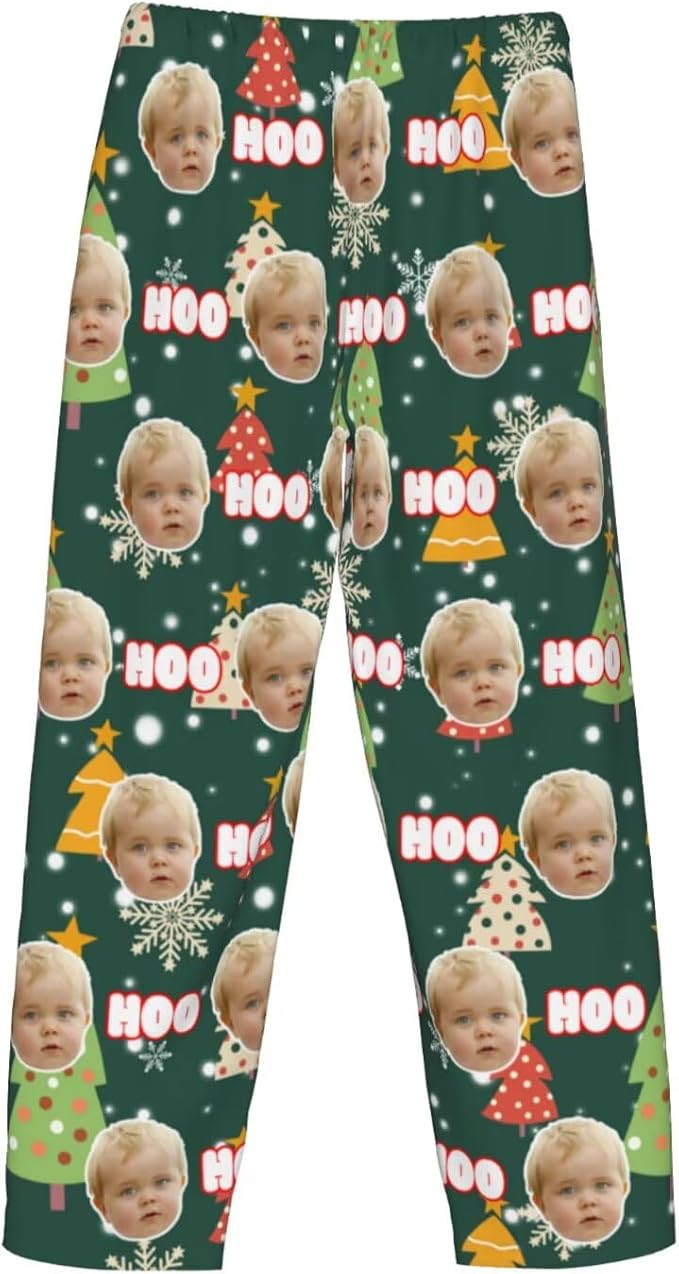 Custom Pajama Pants Personalized Pajama Bottoms With Photo Customizable Pajama For Men Women Add Your Design