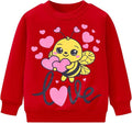 RETSUGO Toddler Baby Girls Sweatshirts Casual Pullover Crewneck Winter Long Sleeve Tops Shirts Clothes 3T-8T