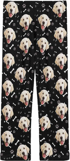 MyPupSocks Personalized Face Pajamas Pants Photo Pajama Bottoms for Men S-XXL