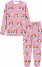 MyPupSocks Custom Face Pajamas Sets for Women, Personalized Photo Sleepwear XS-XXL