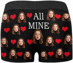 M YESCUSTOM Custom Faces Funny Short Briefs Gift for Husband Underwear
